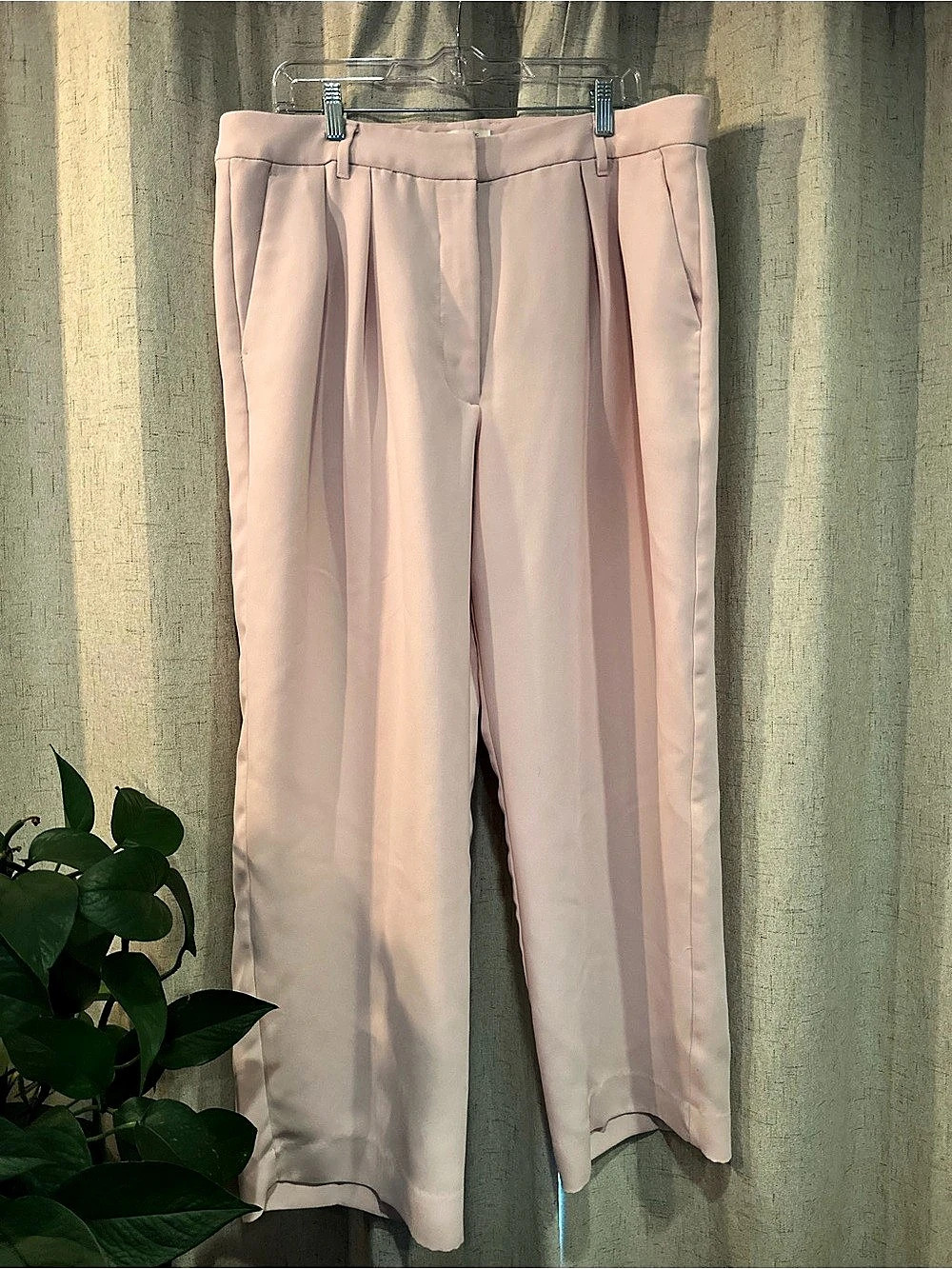 Banana Republic Pleated Wide Leg Pants in Pink Size 16